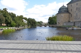 Vy över Svartån vid Örebro slott, 2016-09-02