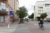 Vy längs Järnvägsgatan 7-14, 2016-09-02