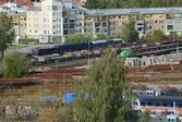 Vy över bangården på Södra Grev Rosengatan 14-20, 2016-09-14