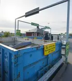 Återvinningscontainer, Återbruksvägen 1, 2016-09-22