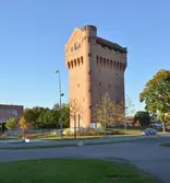 Vattentorn vid Södra Grev Rosengatan 50. 2016-10-05