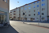 Lägenheter och affärslokaler längs Storgatan 49. 2016-10-05