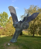 Skulptur vid grönområdet Hagen. 2016-10-07