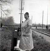 Astrid Bengtsson, stins vid järnvägen.