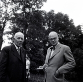 Landshövding Ruben Wagnsson och Arthur Heiding (politiker tillhörig Bondeförbundet).