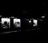 Julskyltning hos Wikestams klädbutik, Borgholm.