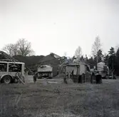 Oljegrusblandning i Böda.