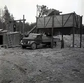 Oljegrusblandning i Böda.