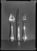 Bestick, sked, kniv, gaffel