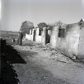 Brand i Långlöt. September 1959.