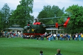 Helikopterlandning i Stadsparken, 1993