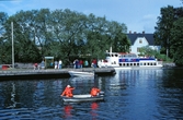Båtar vid Slussen på Båtens dag, 1994