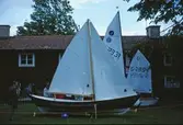 Utställning av segelbåt på Båtens dag, 1994