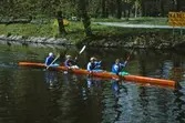 Kanotiser i Svartån på Båtens dag, 1995