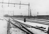 Järnvägsspår vid Centralstationen, 1950-tal