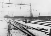 Järnvägsspår vid Centralstationen, 1950-tal