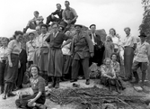 Deltagare på bäver exkursion i Mullhyttan i Kvistbro, 1948