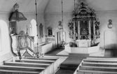 Interiör från Snavlunda kyrka, 1950