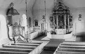 Interiör från Snavlunda kyrka, 1950