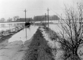Översvämning vid Irvingsholm i Tysslinge, 1950-tal