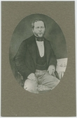 Porträtt på Landssekreterare Carl Oscar Brorström i Jönköping. Född år 1811 i Skåne, död år 1860.