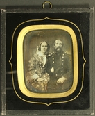 Daguerrotyp med okänt par, 1856