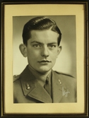 Porträtt av Johan Gripenstedt i militäruniform, 1940-tal