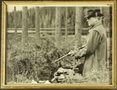 Carl Gripenstedt på jaktpass, 1950-tal