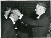 Stockholm.
Landshövdning Ragnar Casparsson doktoreras, 1953.