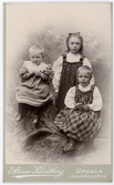 Kabinettsfotografi - tre barn, Uppsala