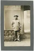 Vykort - man i uniform