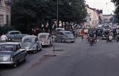 Trafik på Storgatan norrut, 1957