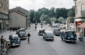 Trafik vid Hamnplan, 1957