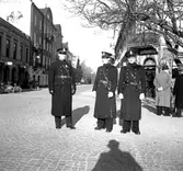 Poliser på stan 1940.