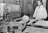 Gjuteriet. Erik Polsson arbetade hela 25 år i fabrikens gjuteri.