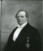 Västerås.
Tavla föreställande landshövding Fredrik Otto Silfverstolpe.