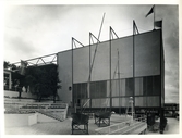 Sveriges paviljong på Parisutställningen 1937
Paviljongen från den brittiska paviljongens terrass