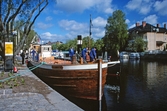 Pråmen Albert i hamnen på båtens dag, 1996