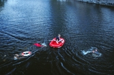 Livräddningsuppvisning i Svartån, båtens dag 1996