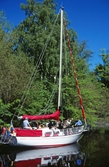 Gästande segelbåt, båtens dag 1997