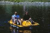 Tävlande i trampbåt, båtens dag 1997