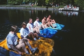 Tävlande i trampbåt, båtens dag 1997