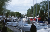 Vy över båtar i gästhamnen, båtens dag 1999