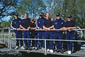 Slussvakter vid slussen, båtens dag 2000