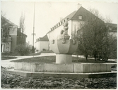 Västerås, Stadsparken. 
Vy över Svartån och Stadsparken.