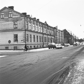 Fabriksgatan mot söder från Änggatan, 1964