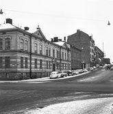 Änggatan mot öster från Fabriksgatan, 1964-1965