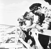 Byggnadsarbetare på Krämarens tak, 1962-1963