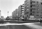 Rudbecksgatan mot öster från Fabriksgatan, 1962