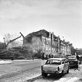 Rivning av hus på Gustavsgatan, 1968-1972